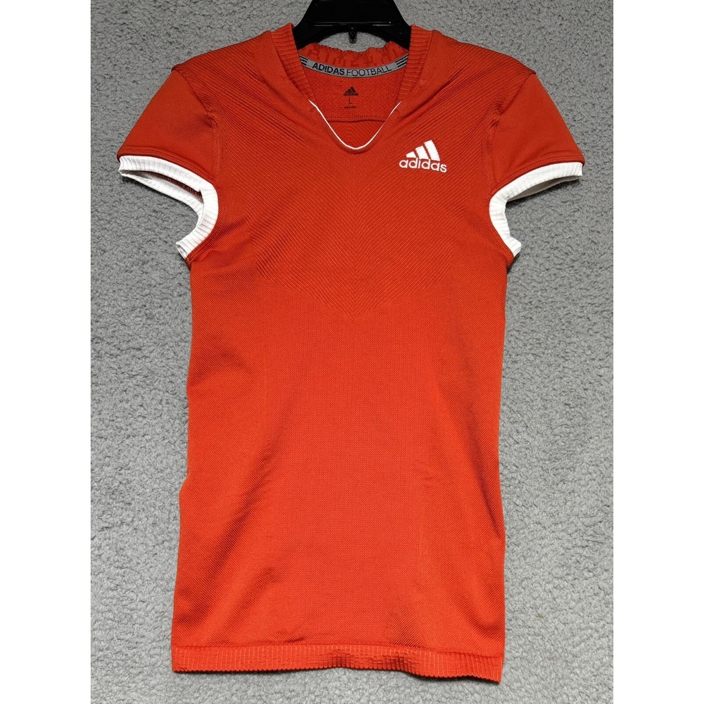 Adidas Men's Football Jersey Team Orange White Size Large NEW